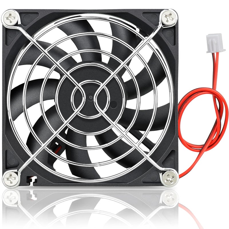 GDSTIME 80mm Fan, 80mm x 80mm x 15mm 24V DC Brushless Cooling Fan Sleeve Bearing - Image 1